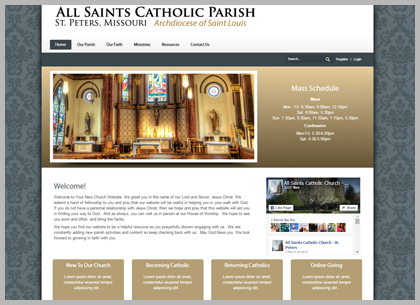 Catholic Church Websites Designs and Templates