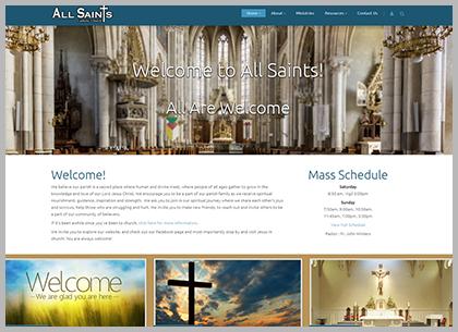 Catholic Church Websites Designs and Templates