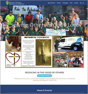 Catholic Diocese Website Design