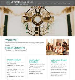 Parish Website Design in Minnesota