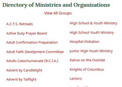 Catholic Website Ministry Directory Software